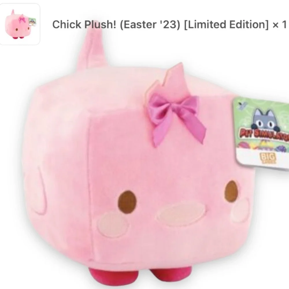 Roblox Pet simulator X Easter Chick‎ Plush Easter '23 with CODE New in Hand